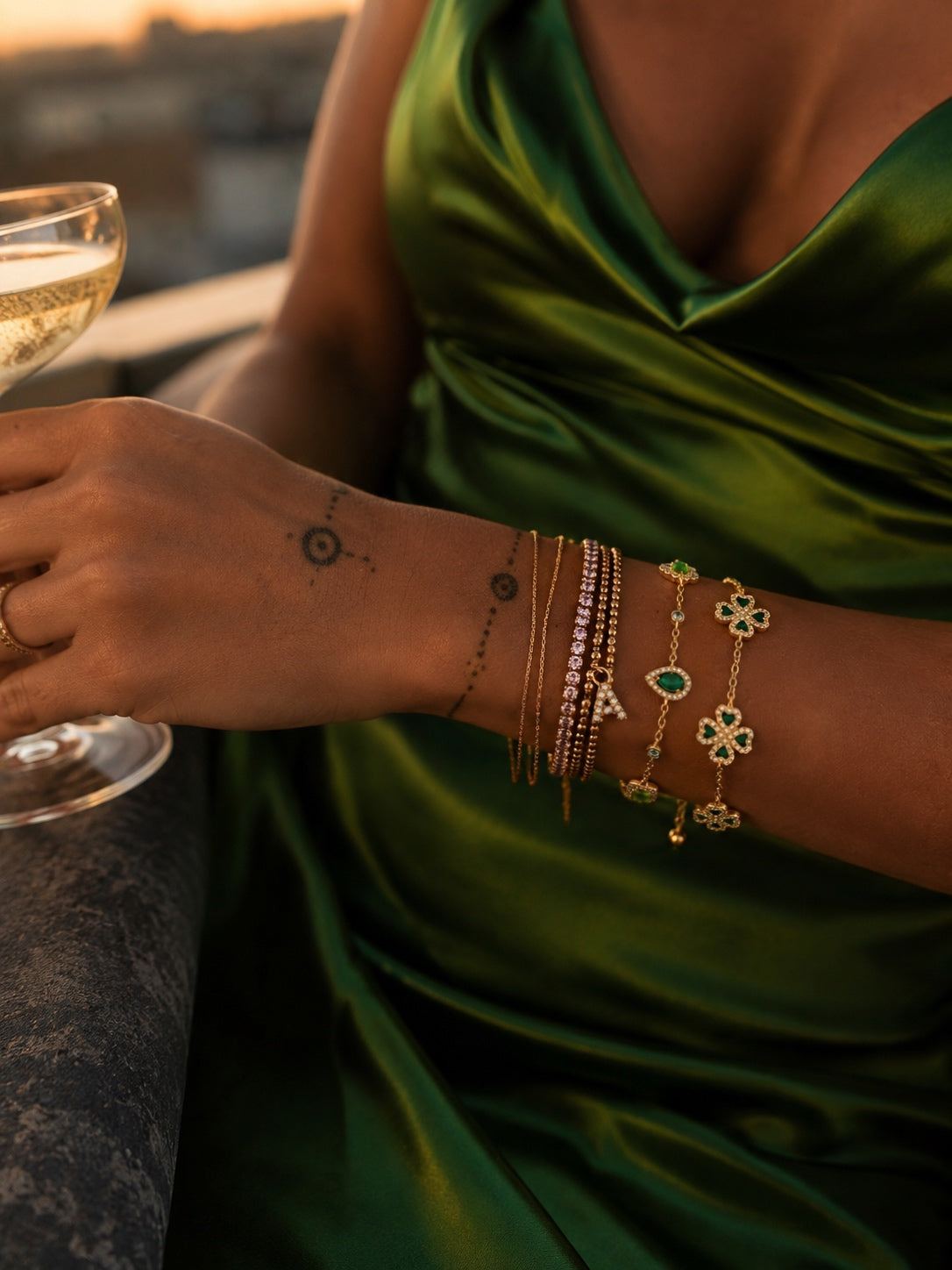 BRACELET "TRESOR LIME"