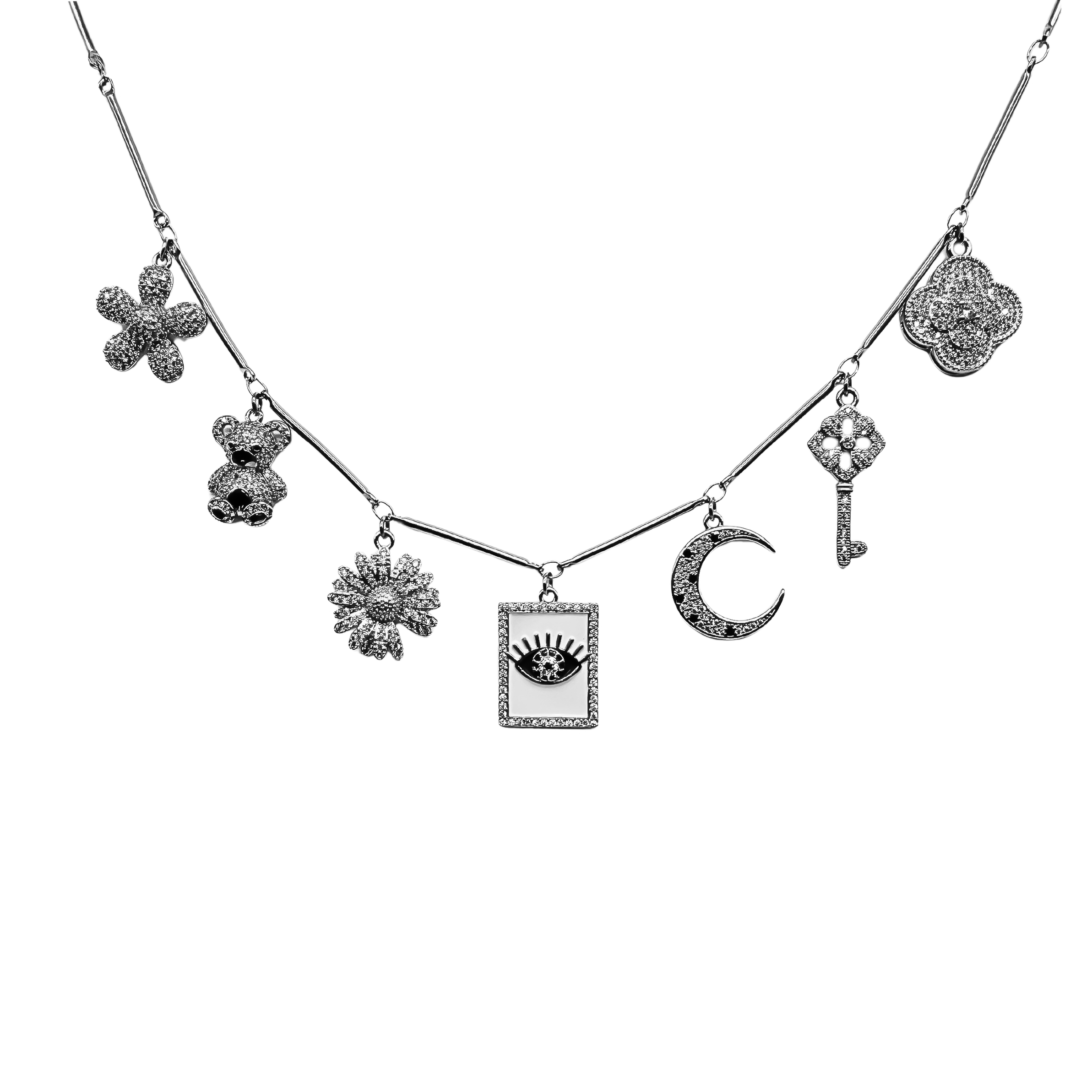 COLLIER "ICON PERSONNALISABLE" SILVER
