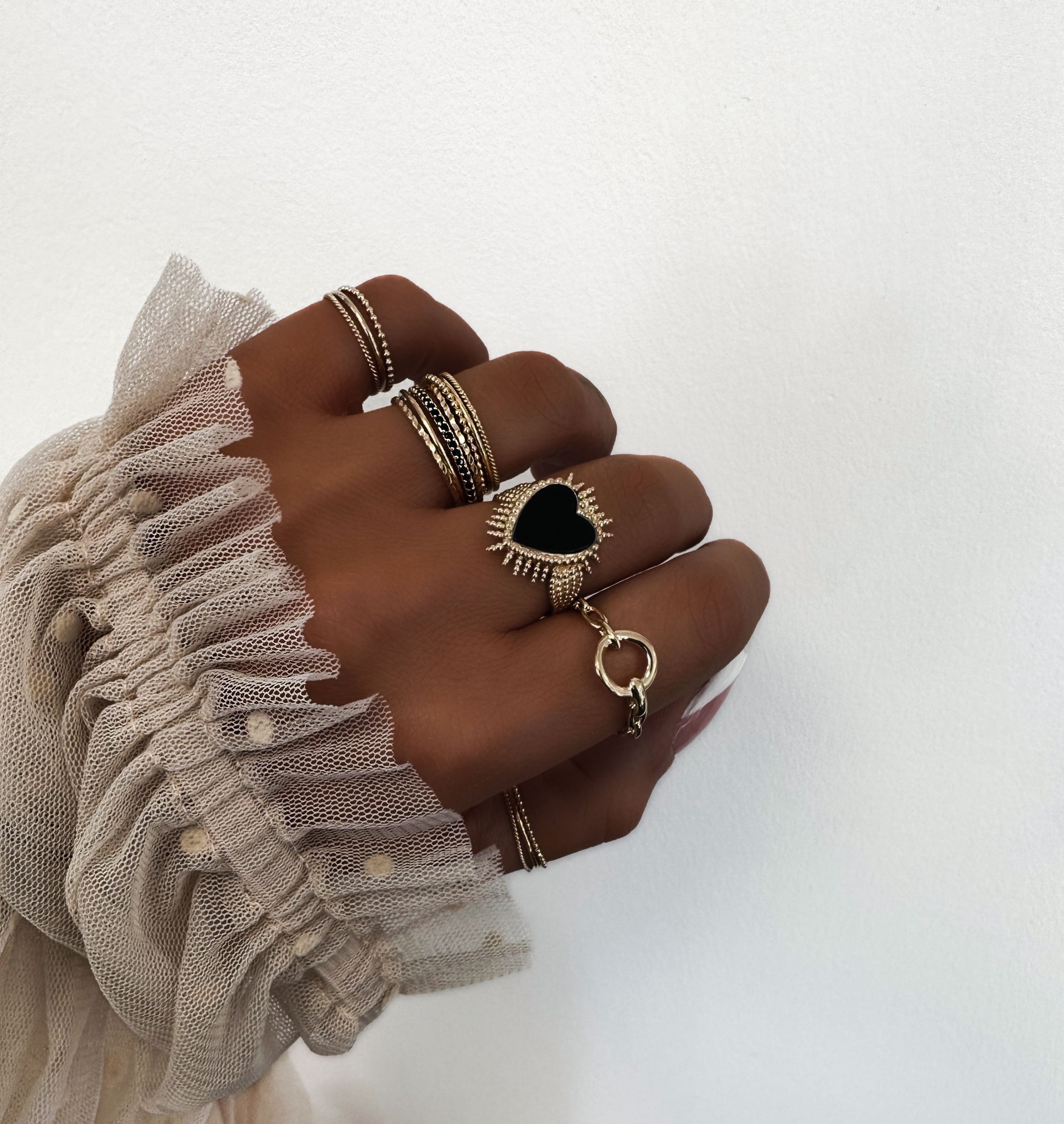 BAGUE "UNITED BLACK"