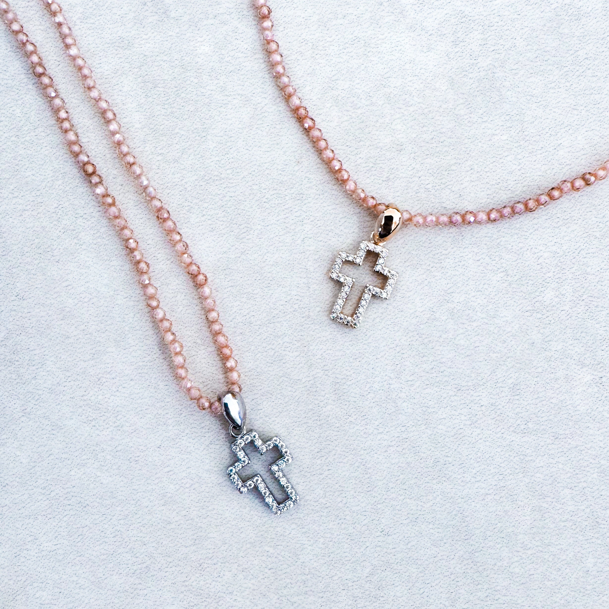 "CROSS PEARL" NECKLACE