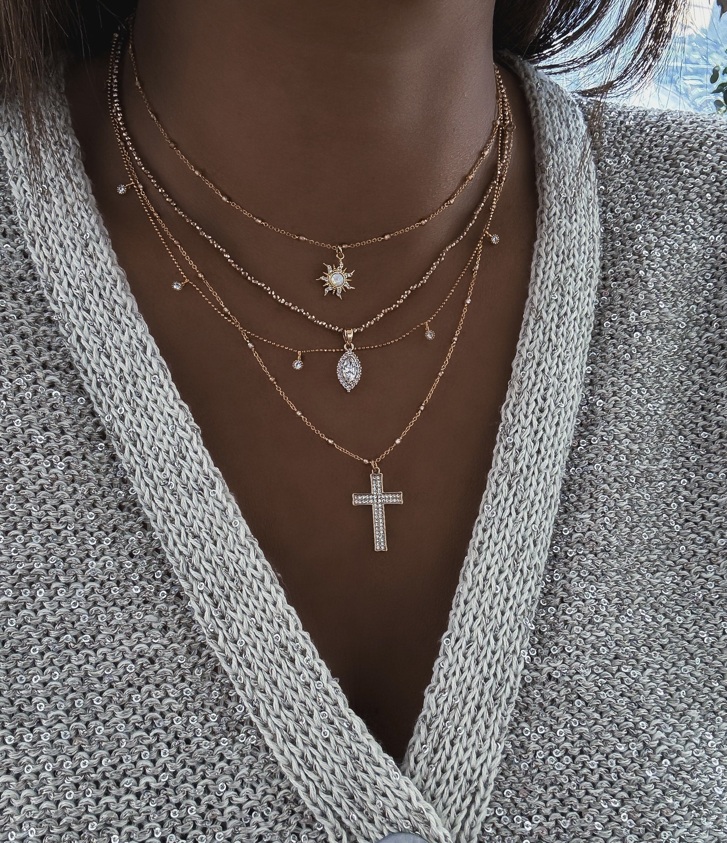 "MARQUISE COLOR" NECKLACE