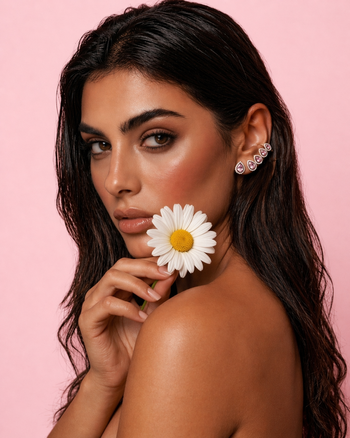 BOUCLES "JOA 4 PINK"