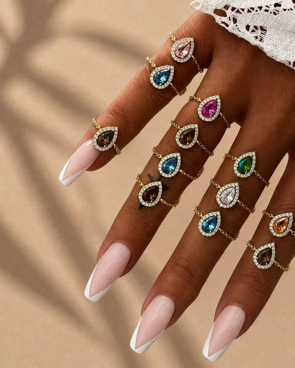 BAGUE "JAIPUR COLOR REGLABLE" OR