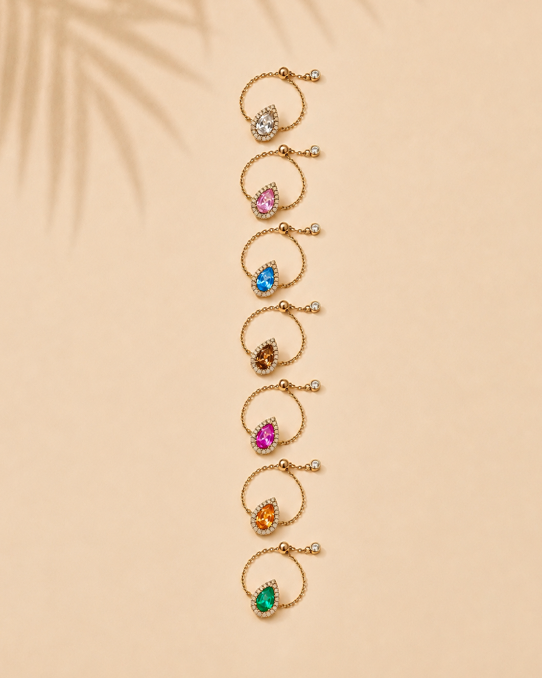 BAGUE "JAIPUR COLOR REGLABLE" OR