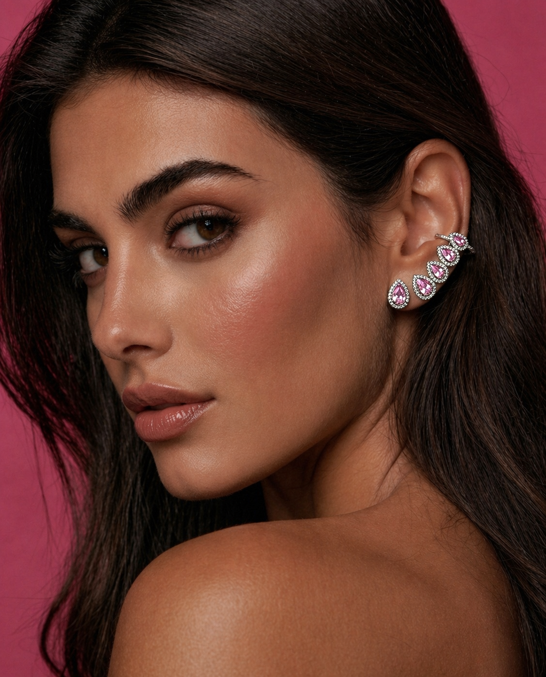 BOUCLES "JOA 4 PINK"