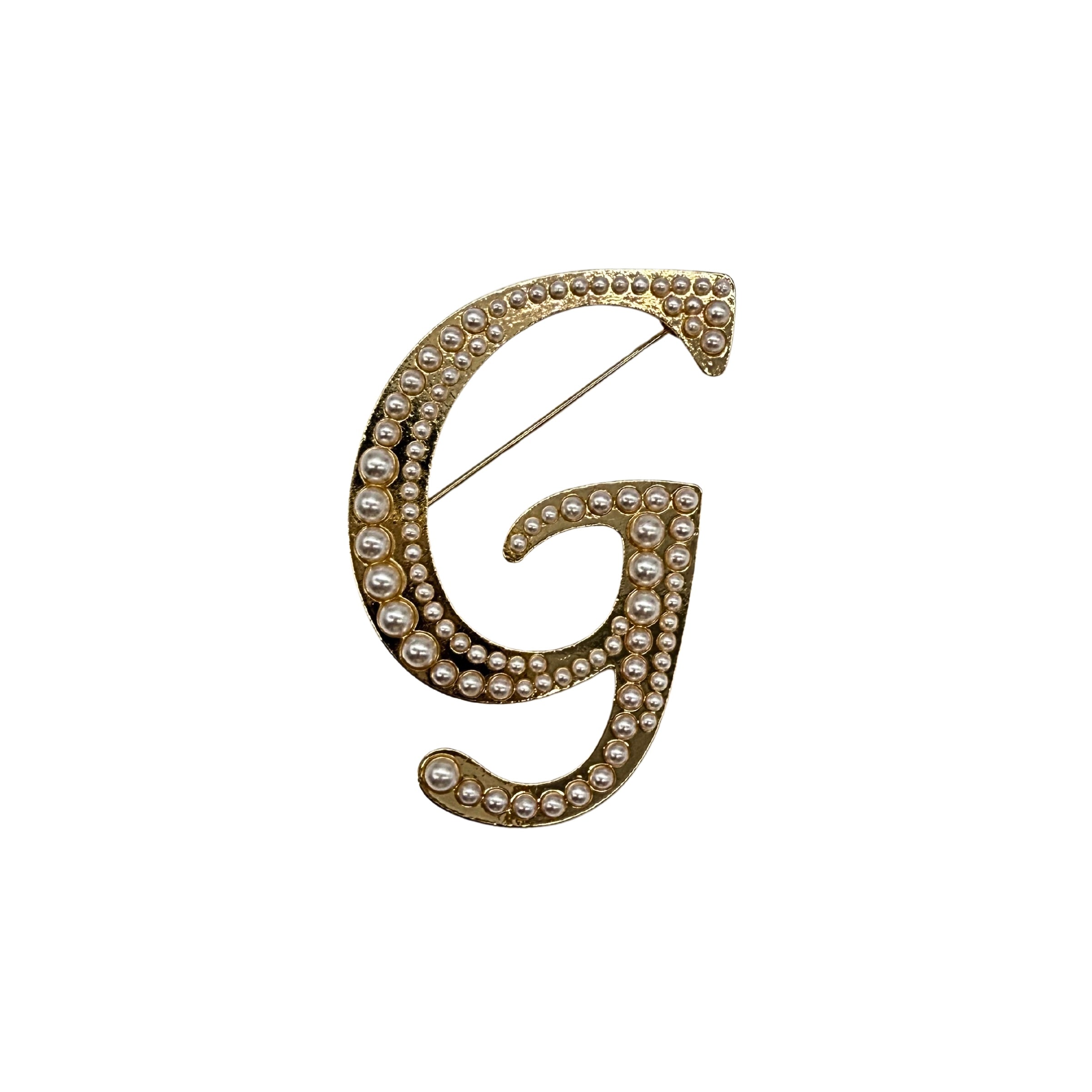 BROCHE "INITIALE PEARL"