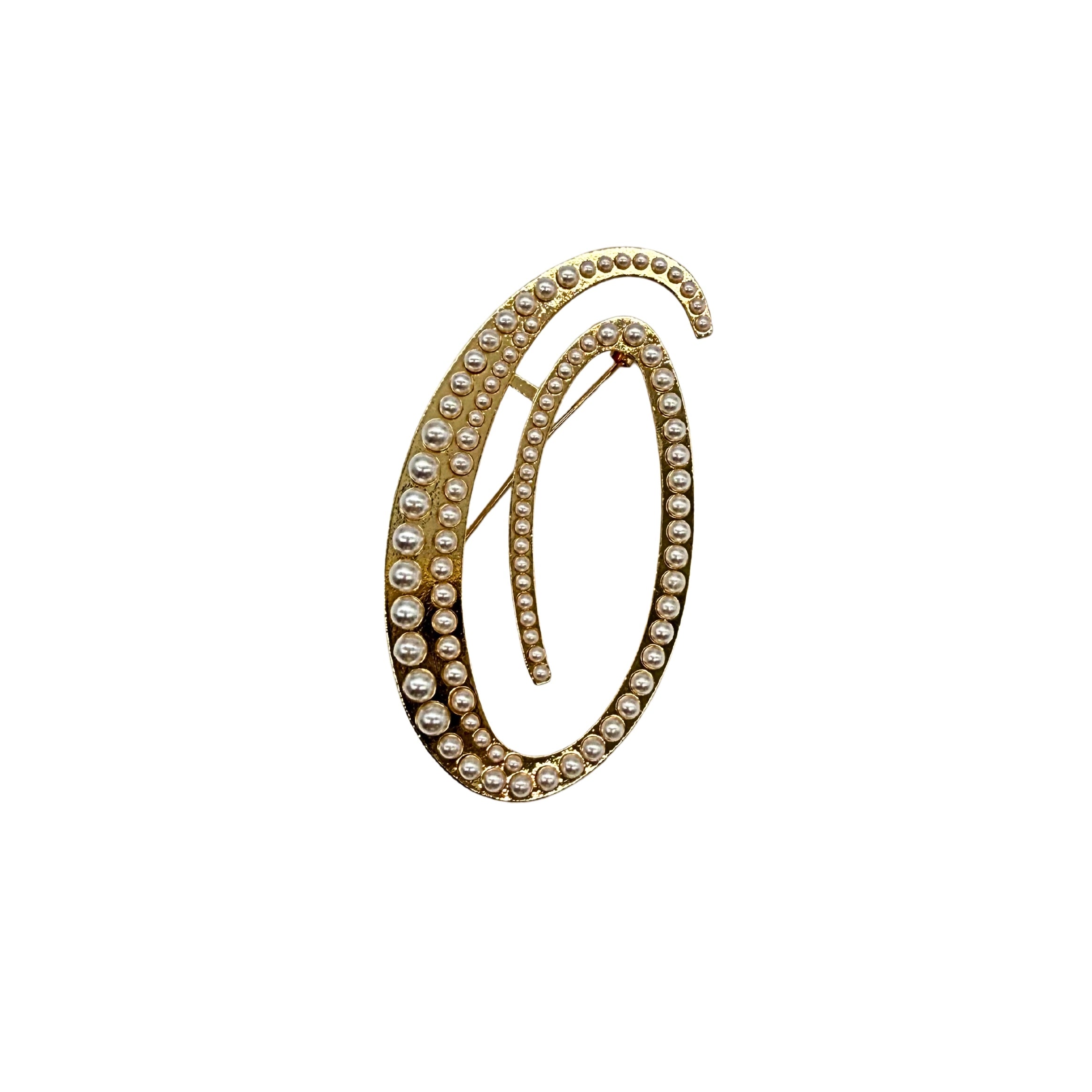BROCHE "INITIALE PEARL"