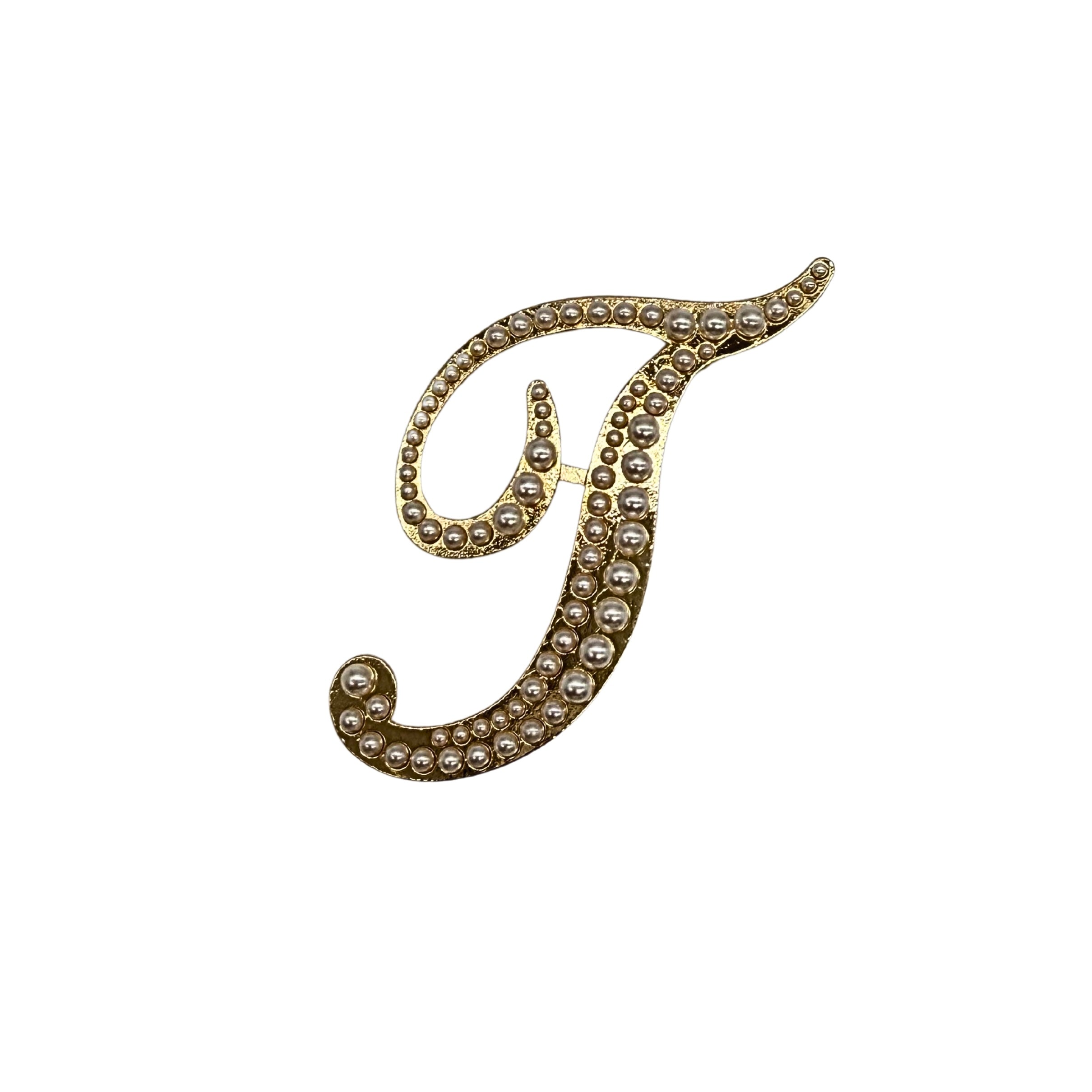 BROCHE "INITIALE PEARL"