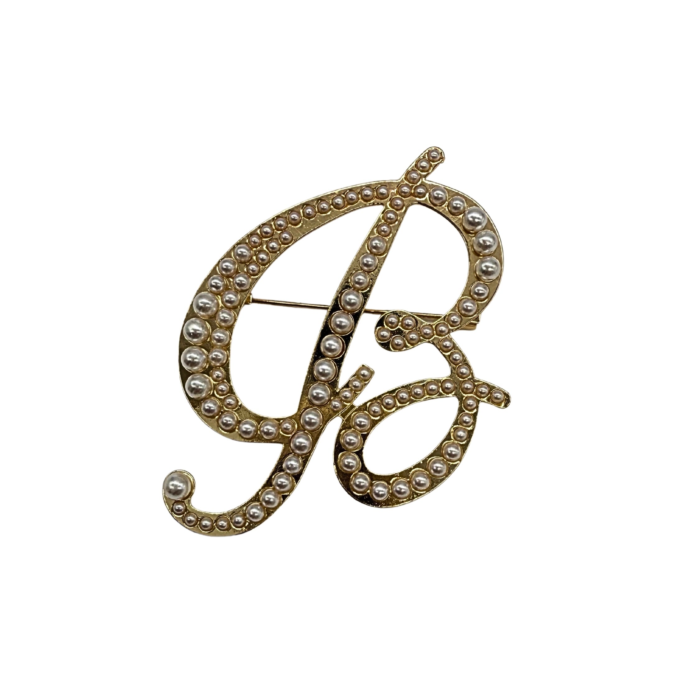 BROCHE "INITIALE PEARL"