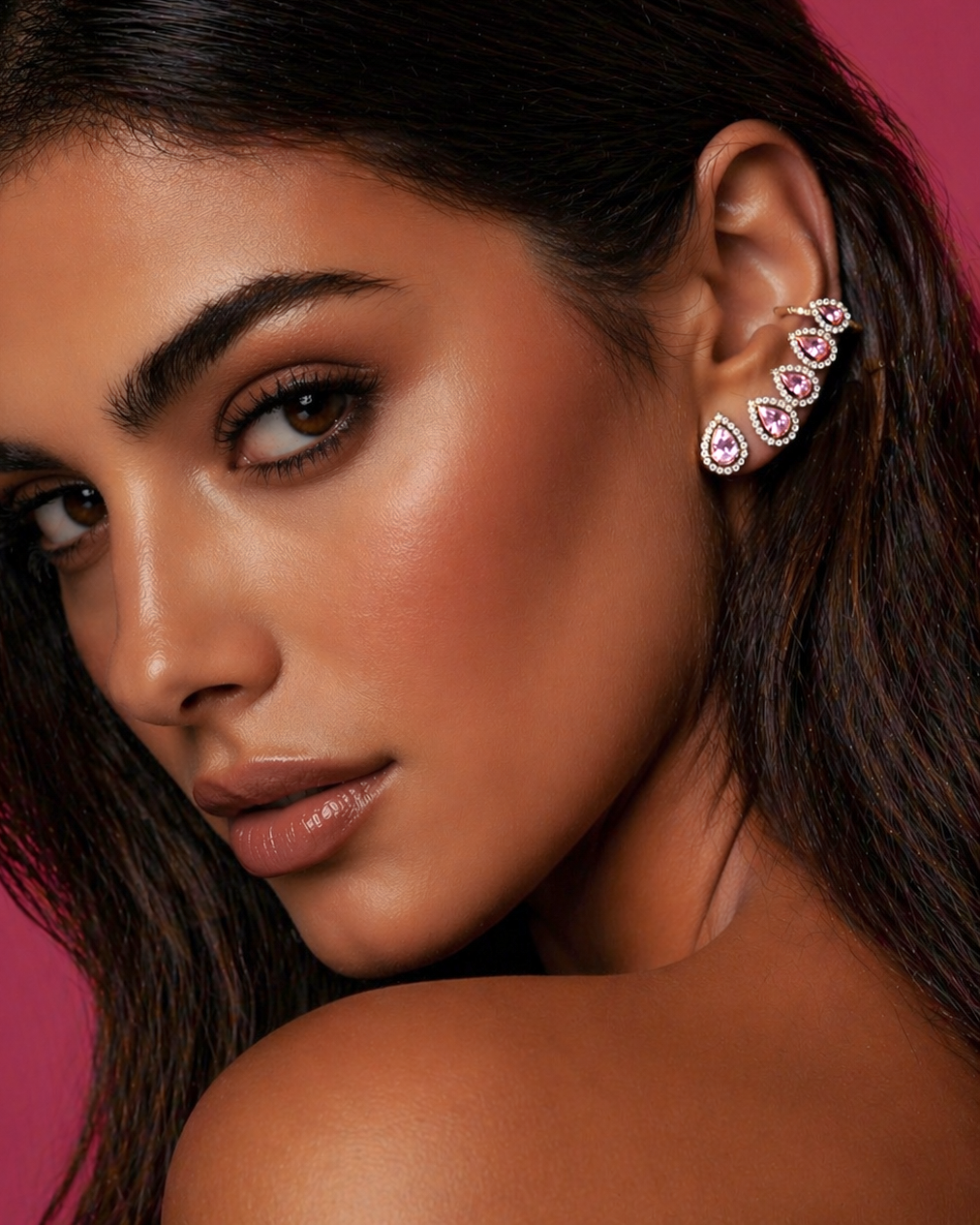 BOUCLES "JOA 4 PINK"