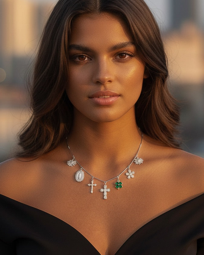 COLLIER "ICON PERSONNALISABLE" SILVER