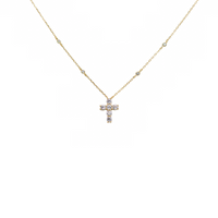 COLLIER "CROSS RIVIERA MINI"